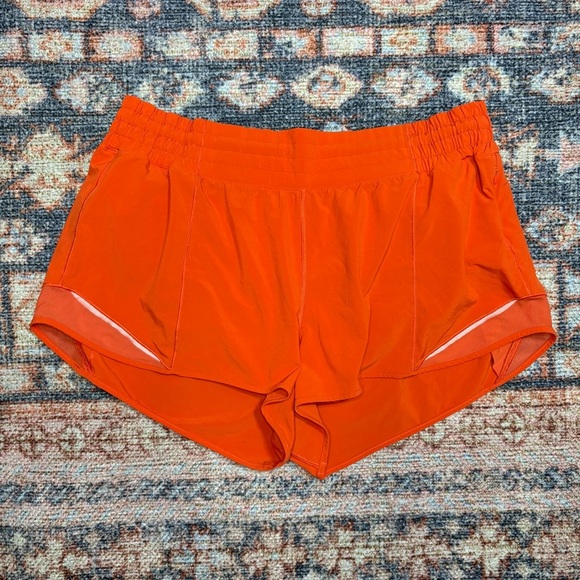 Lululemon Orange/red Hotty Hot Shorts size 14 - Picture 11 of 11